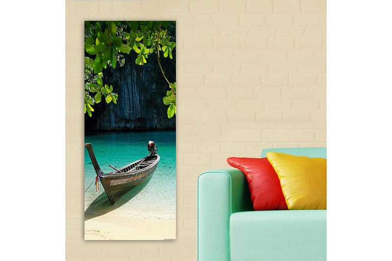 Canvasbillede DKY Nautical & Beach Flerfarvet - 50x120 cm - Boligtilbehør - Billeder & kunst - Billeder på lærred