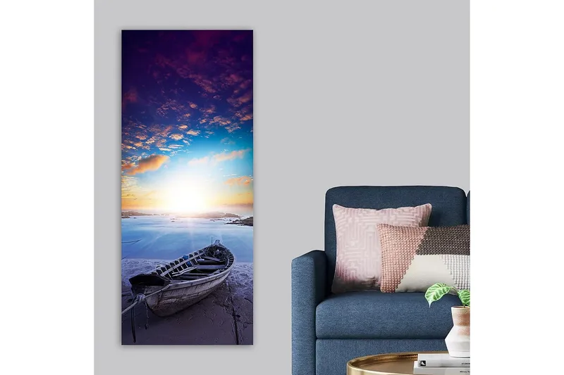 Canvasbillede DKY Nautical & Beach Flerfarvet - 50x120 cm - Boligtilbehør - Billeder & kunst - Billeder på lærred