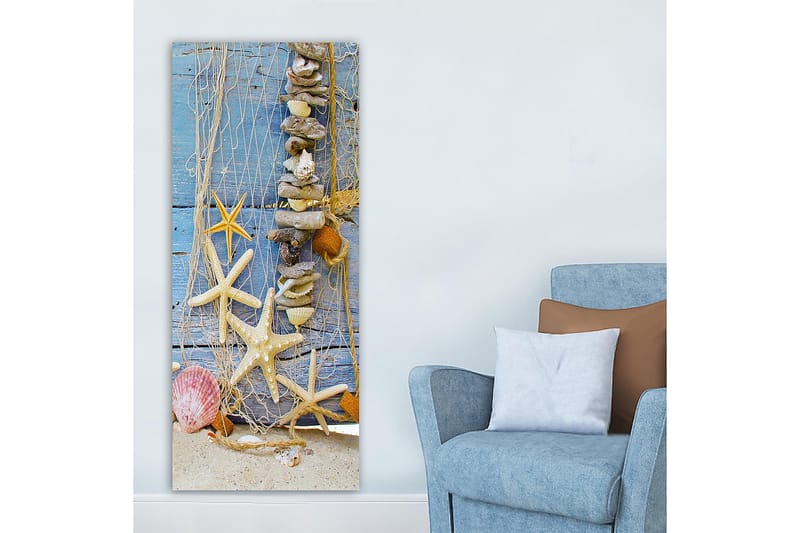 Canvasbillede DKY Nautical & Beach Flerfarvet - 50x120 cm - Boligtilbehør - Billeder & kunst - Billeder på lærred