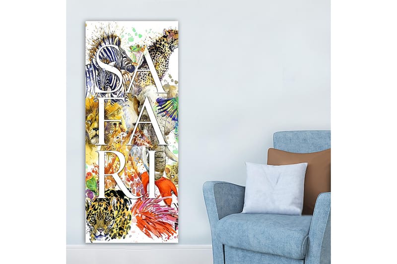 Canvasbillede DKY Text Flerfarvet - 50x120 cm - Boligtilbehør - Billeder & kunst - Billeder på lærred