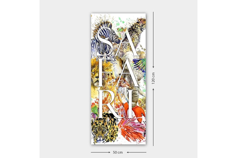 Canvasbillede DKY Text Flerfarvet - 50x120 cm - Boligtilbehør - Billeder & kunst - Billeder på lærred