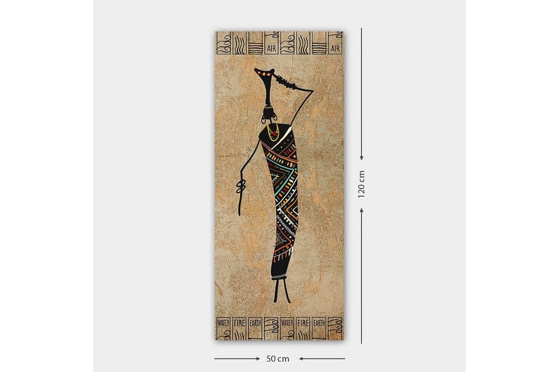 Canvasbillede DKY World Cultures Flerfarvet - 50x120 cm - Boligtilbehør - Billeder & kunst - Billeder på lærred