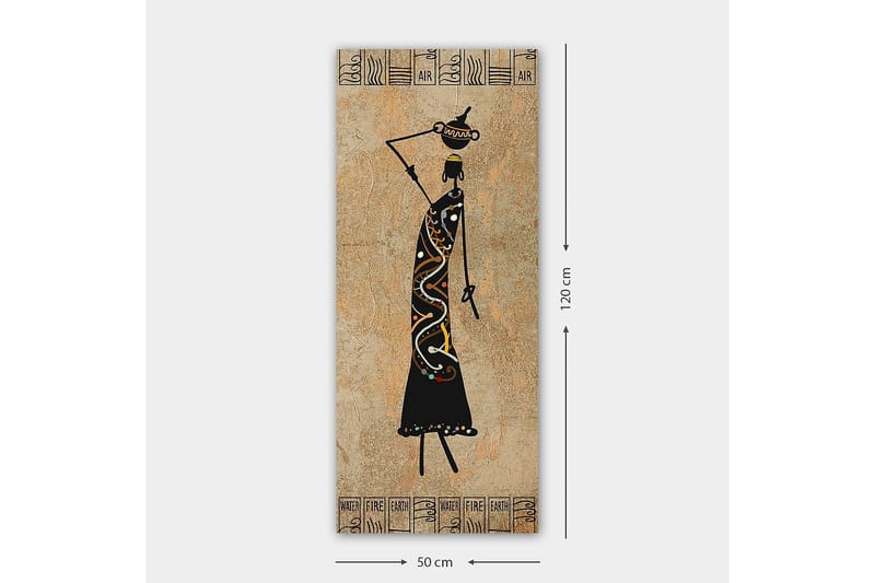 Canvasbillede DKY World Cultures Flerfarvet - 50x120 cm - Boligtilbehør - Billeder & kunst - Billeder på lærred