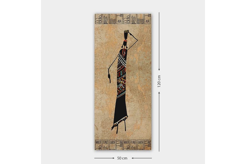 Canvasbillede DKY World Cultures Flerfarvet - 50x120 cm - Boligtilbehør - Billeder & kunst - Billeder på lærred