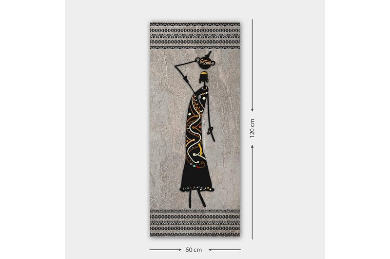 Canvasbillede DKY World Cultures Flerfarvet - 50x120 cm - Boligtilbehør - Billeder & kunst - Billeder på lærred
