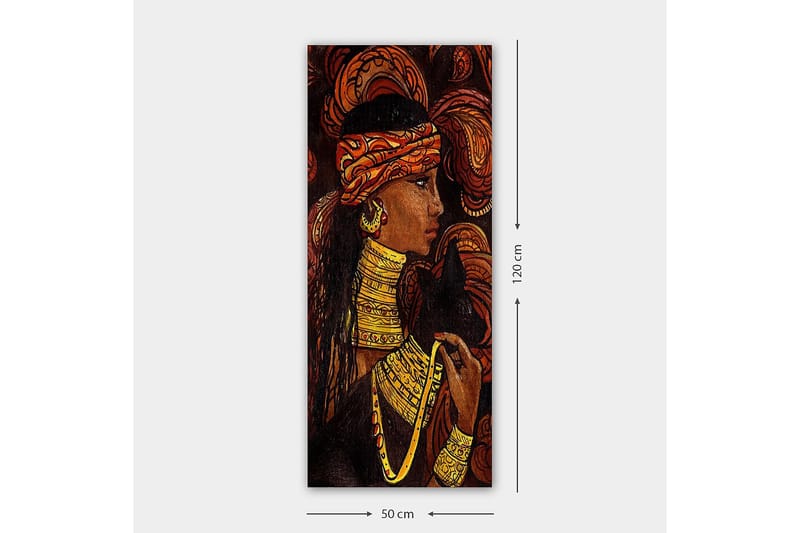 Canvasbillede DKY World Cultures Flerfarvet - 50x120 cm - Boligtilbehør - Billeder & kunst - Billeder på lærred