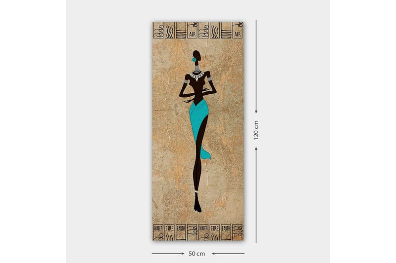 Canvasbillede DKY World Cultures Flerfarvet - 50x120 cm - Boligtilbehør - Billeder & kunst - Billeder på lærred