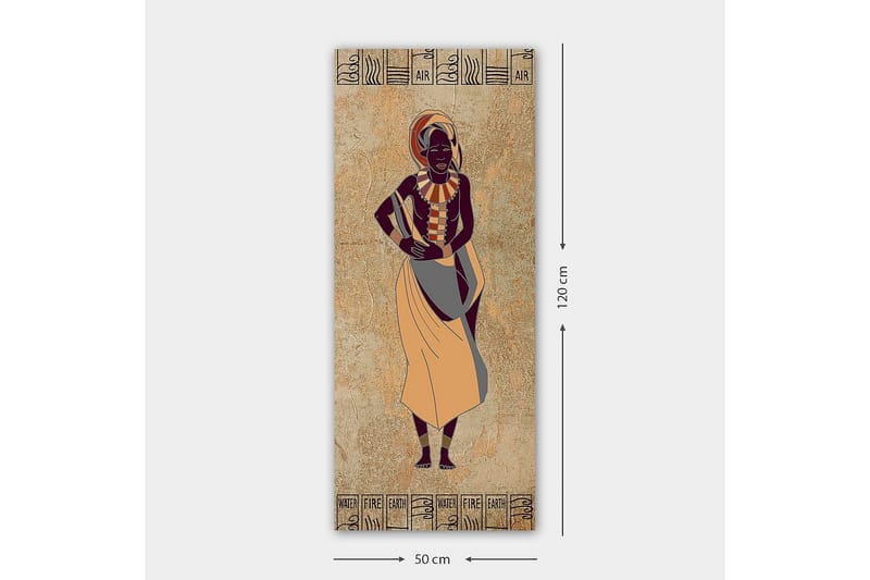 Canvasbillede DKY World Cultures Flerfarvet - 50x120 cm - Boligtilbehør - Billeder & kunst - Billeder på lærred
