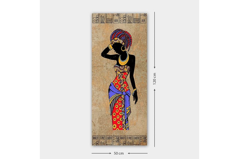 Canvasbillede DKY World Cultures Flerfarvet - 50x120 cm - Boligtilbehør - Billeder & kunst - Billeder på lærred