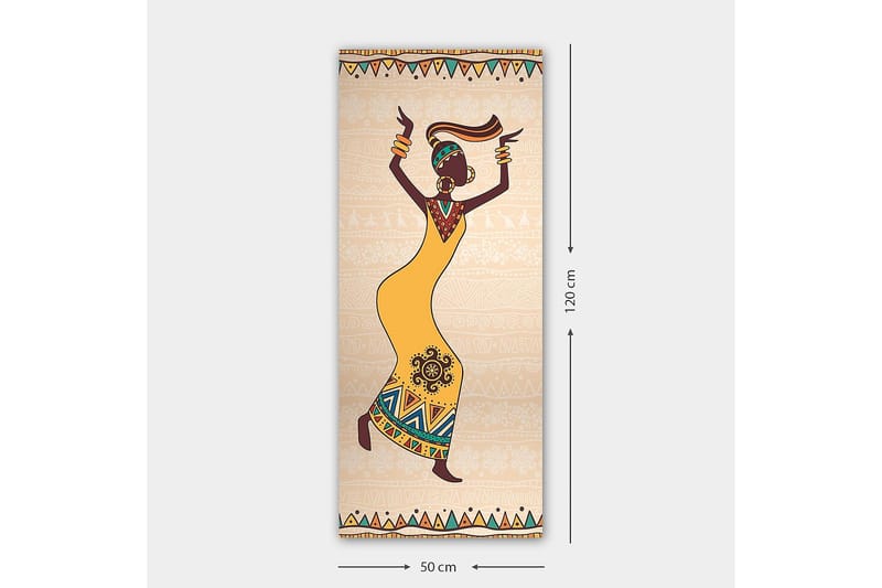 Canvasbillede DKY World Cultures Flerfarvet - 50x120 cm - Boligtilbehør - Billeder & kunst - Billeder på lærred