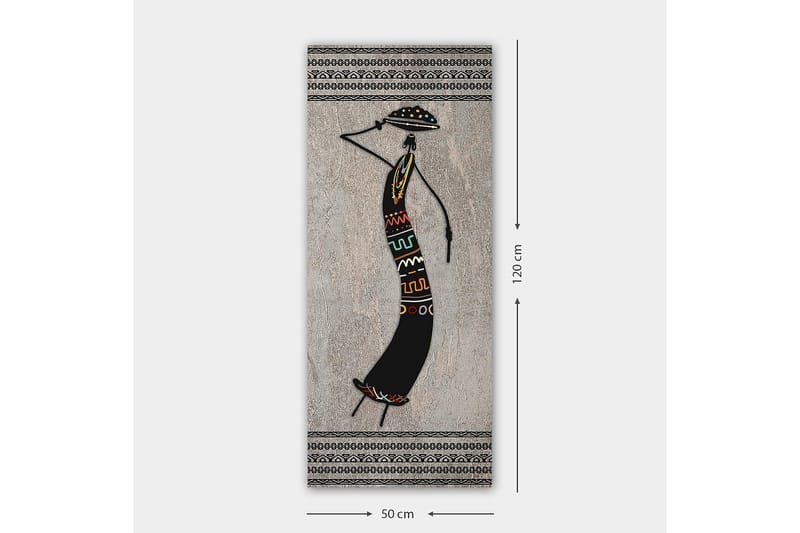 Canvasbillede DKY World Cultures Flerfarvet - 50x120 cm - Boligtilbehør - Billeder & kunst - Billeder på lærred
