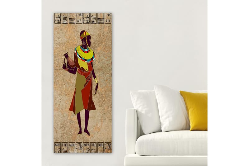 Canvasbillede DKY World Cultures Flerfarvet - 50x120 cm - Boligtilbehør - Billeder & kunst - Billeder på lærred