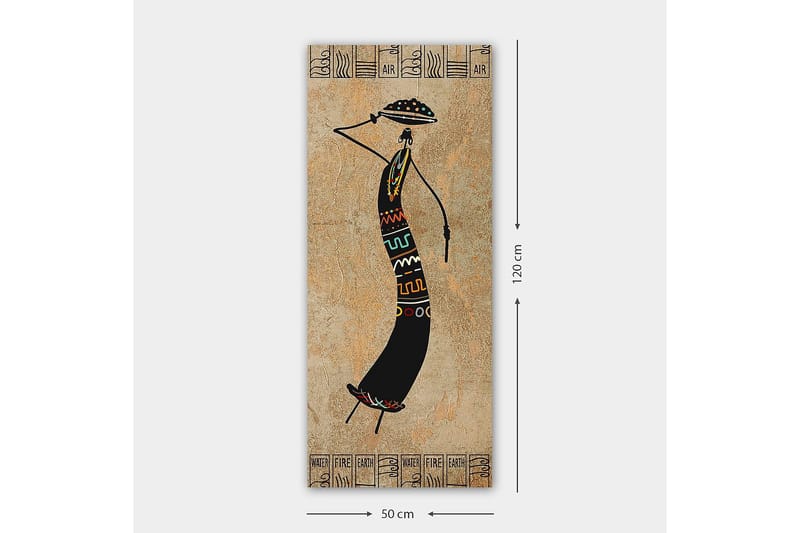 Canvasbillede DKY World Cultures Flerfarvet - 50x120 cm - Boligtilbehør - Billeder & kunst - Billeder på lærred