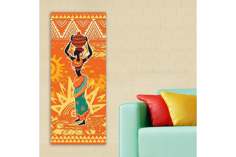 Canvasbillede DKY World Cultures Flerfarvet - 50x120 cm - Boligtilbehør - Billeder & kunst - Billeder på lærred
