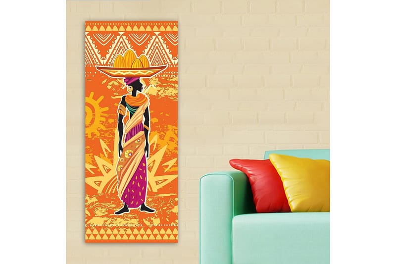 Canvasbillede DKY World Cultures Flerfarvet - 50x120 cm - Boligtilbehør - Billeder & kunst - Billeder på lærred