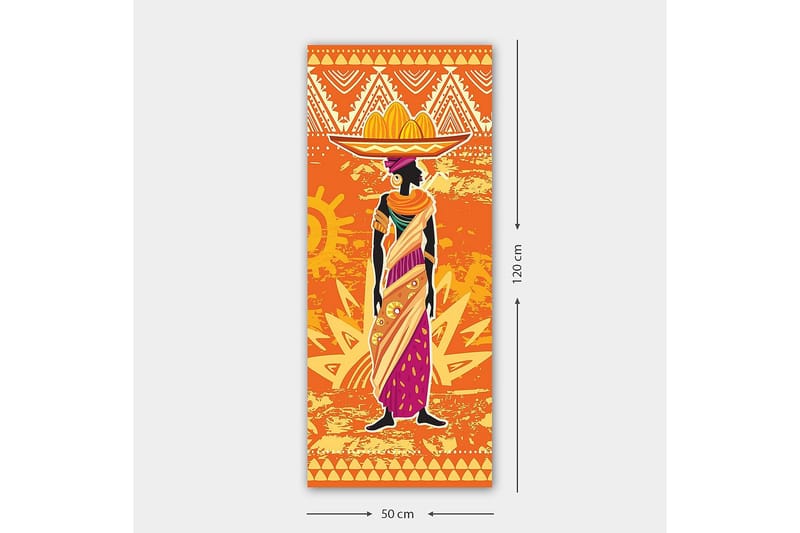 Canvasbillede DKY World Cultures Flerfarvet - 50x120 cm - Boligtilbehør - Billeder & kunst - Billeder på lærred