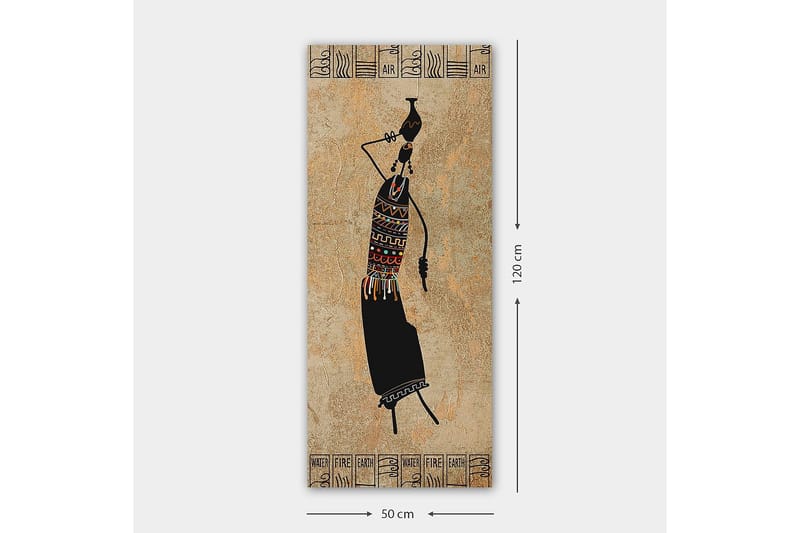 Canvasbillede DKY World Cultures Flerfarvet - 50x120 cm - Boligtilbehør - Billeder & kunst - Billeder på lærred