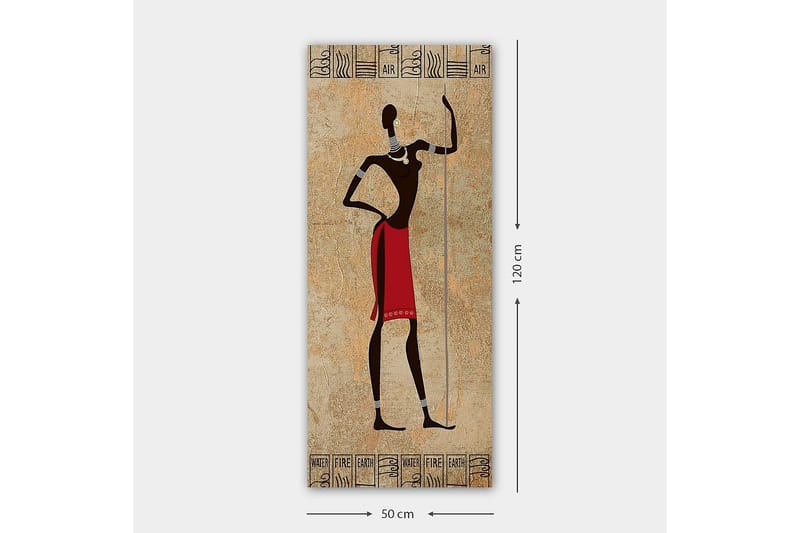Canvasbillede DKY World Cultures Flerfarvet - 50x120 cm - Boligtilbehør - Billeder & kunst - Billeder på lærred
