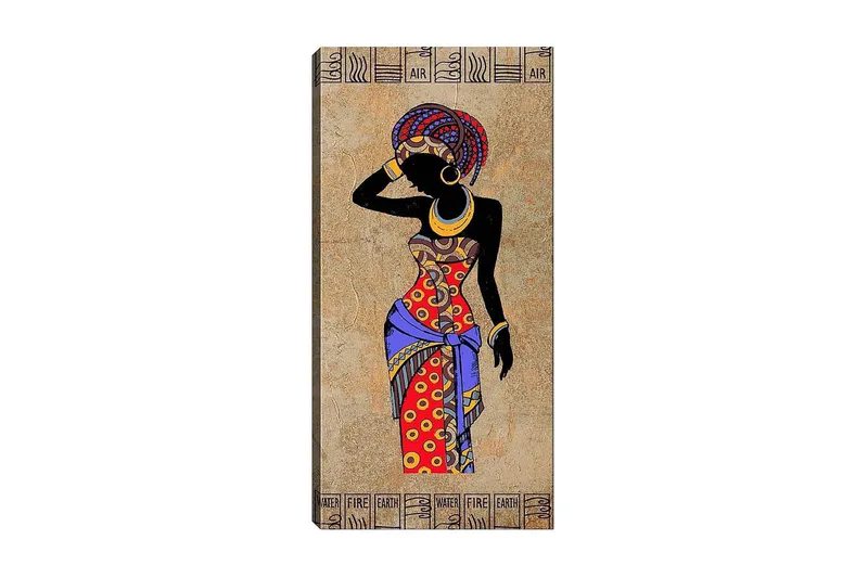 Canvasbillede DKY World Cultures Flerfarvet, 50x120 cm