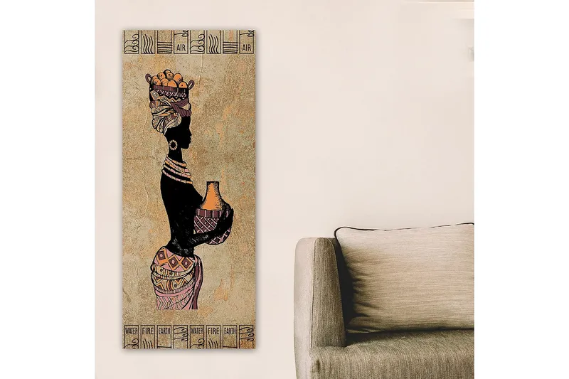 Canvasbillede DKY World Cultures Flerfarvet - 50x120 cm - Boligtilbehør - Billeder & kunst - Billeder på lærred