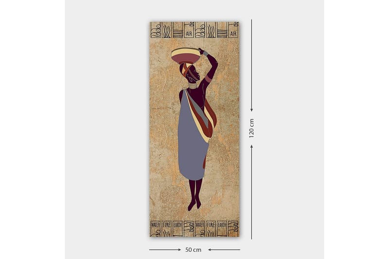 Canvasbillede DKY World Cultures Flerfarvet - 50x120 cm - Boligtilbehør - Billeder & kunst - Billeder på lærred