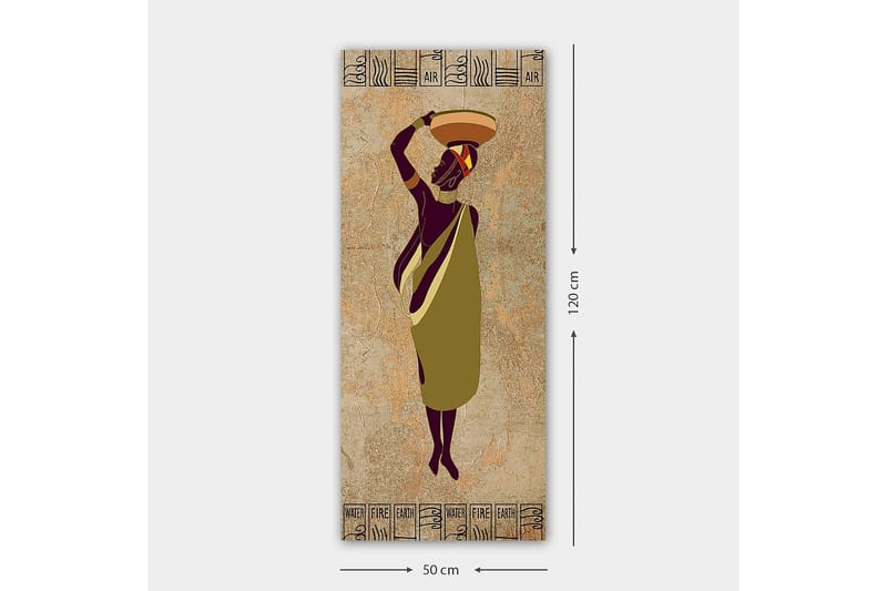 Canvasbillede DKY World Cultures Flerfarvet - 50x120 cm - Boligtilbehør - Billeder & kunst - Billeder på lærred