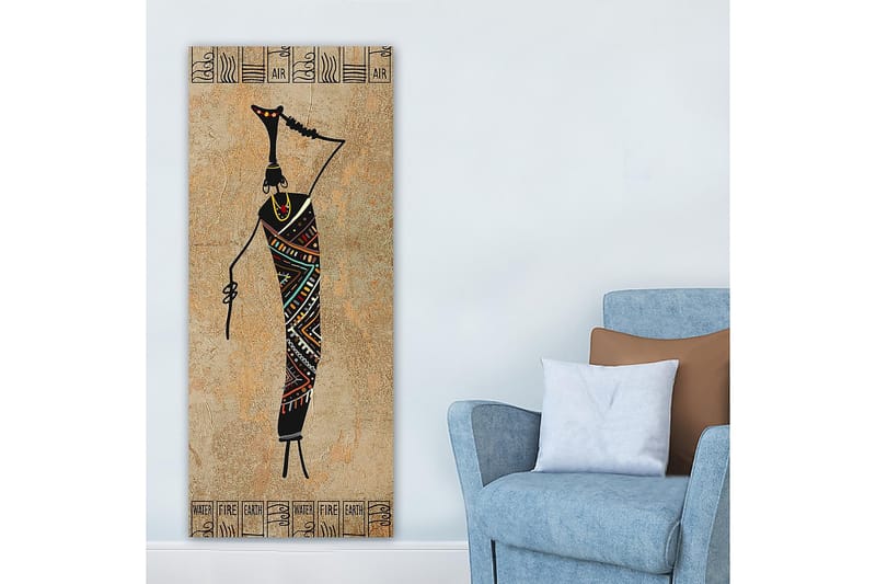 Canvasbillede DKY World Cultures Flerfarvet - 50x120 cm - Boligtilbehør - Billeder & kunst - Billeder på lærred