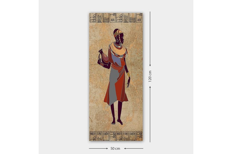 Canvasbillede DKY World Cultures Flerfarvet - 50x120 cm - Boligtilbehør - Billeder & kunst - Billeder på lærred