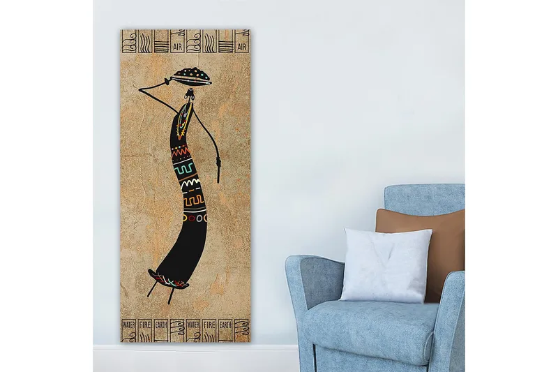 Canvasbillede DKY World Cultures Flerfarvet - 50x120 cm - Boligtilbehør - Billeder & kunst - Billeder på lærred