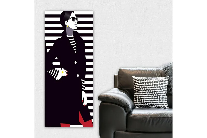 Canvasbillede DKY People Flerfarvet - 50x120 cm - Boligtilbehør - Billeder & kunst - Billeder på lærred