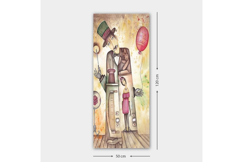 Canvasbillede DKY People Flerfarvet - 50x120 cm - Boligtilbehør - Billeder & kunst - Billeder på lærred