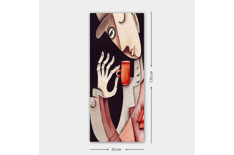 Canvasbillede DKY People Flerfarvet - 50x120 cm - Boligtilbehør - Billeder & kunst - Billeder på lærred