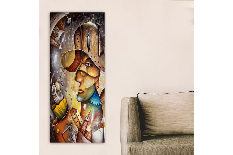 Canvasbillede DKY People Flerfarvet - 50x120 cm - Boligtilbehør - Billeder & kunst - Billeder på lærred