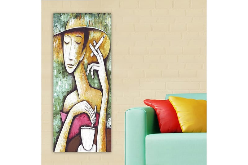 Canvasbillede DKY People Flerfarvet - 50x120 cm - Boligtilbehør - Billeder & kunst - Billeder på lærred
