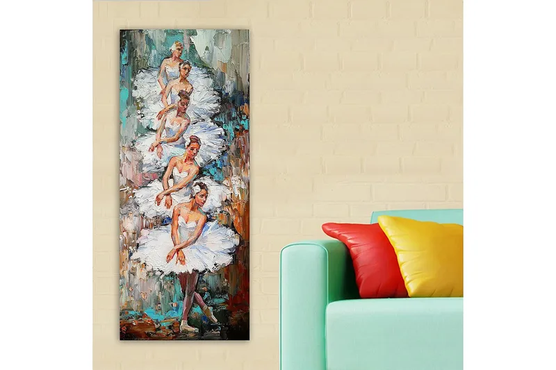 Canvasbillede DKY People Flerfarvet - 50x120 cm - Boligtilbehør - Billeder & kunst - Billeder på lærred