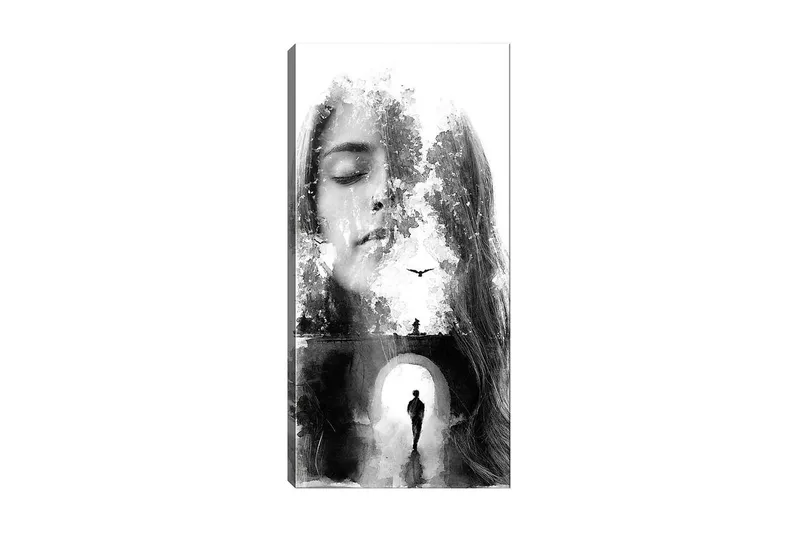 Canvasbillede DKY People Flerfarvet, 50x120 cm