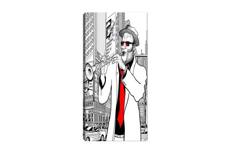 Canvasbillede DKY People Flerfarvet, 50x120 cm