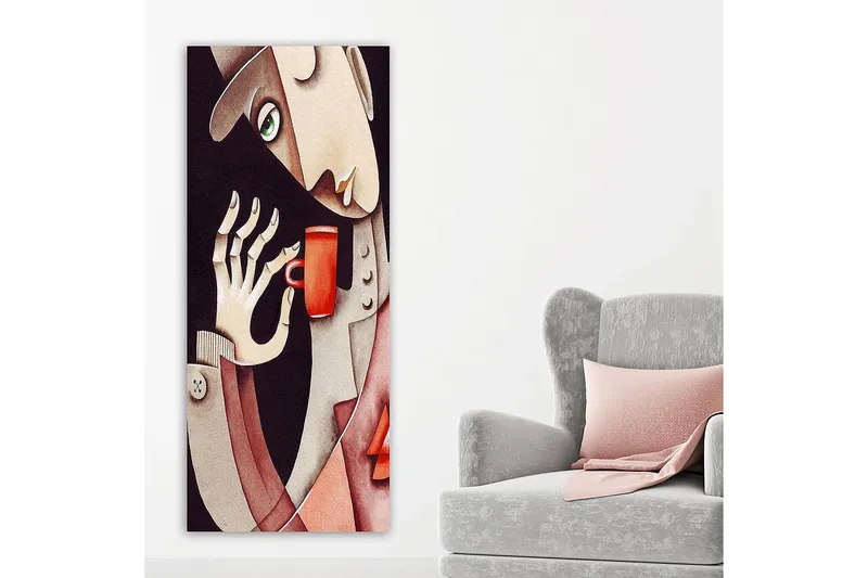 Canvasbillede DKY People Flerfarvet - 50x120 cm - Boligtilbehør - Billeder & kunst - Billeder på lærred