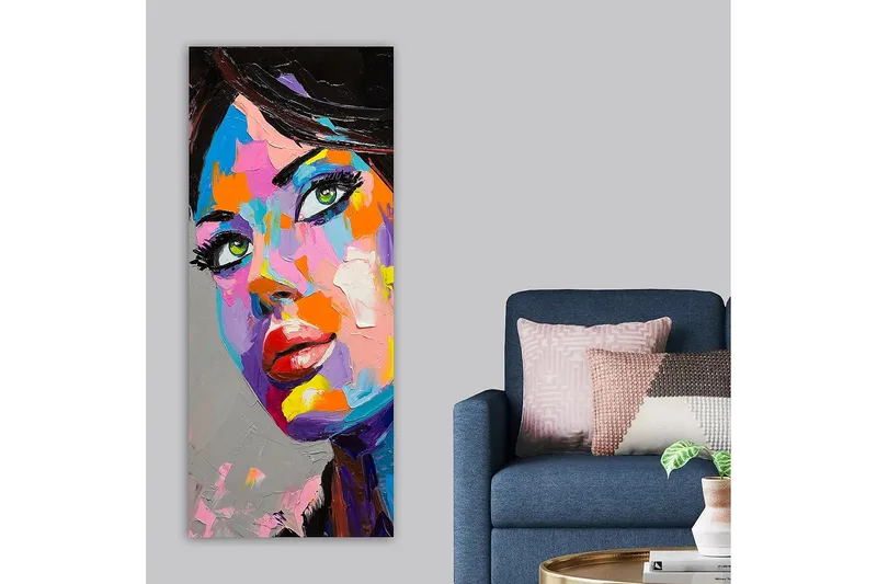 Canvasbillede DKY People Flerfarvet - 50x120 cm - Boligtilbehør - Billeder & kunst - Billeder på lærred