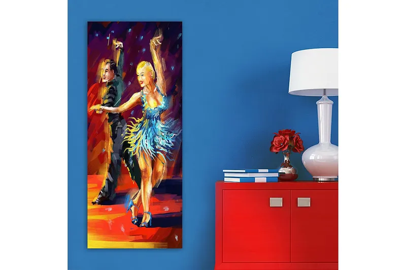 Canvasbillede DKY People Flerfarvet - 50x120 cm - Boligtilbehør - Billeder & kunst - Billeder på lærred