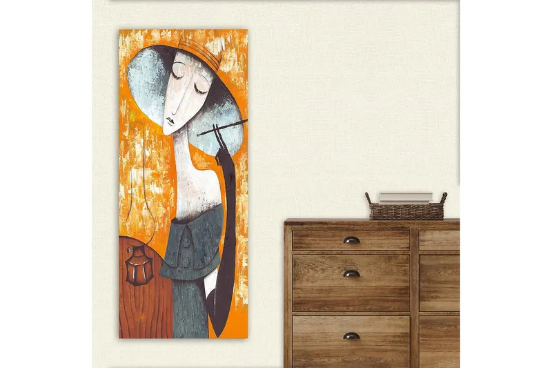 Canvasbillede DKY People Flerfarvet - 50x120 cm - Boligtilbehør - Billeder & kunst - Billeder på lærred