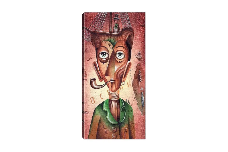 Canvasbillede DKY People Flerfarvet, 50x120 cm