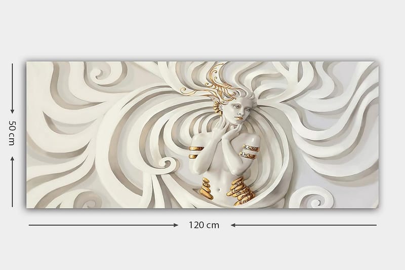 Canvasbillede YTY Abstract & Fractals Flerfarvet - 120x50 cm - Boligtilbehør - Billeder & kunst - Billeder på lærred