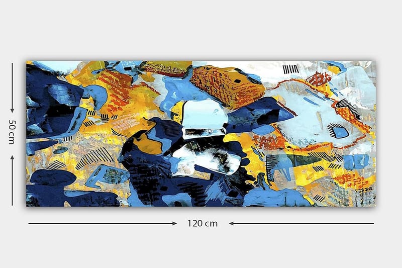 Canvasbillede YTY Abstract & Fractals Flerfarvet - 120x50 cm - Boligtilbehør - Billeder & kunst - Billeder på lærred