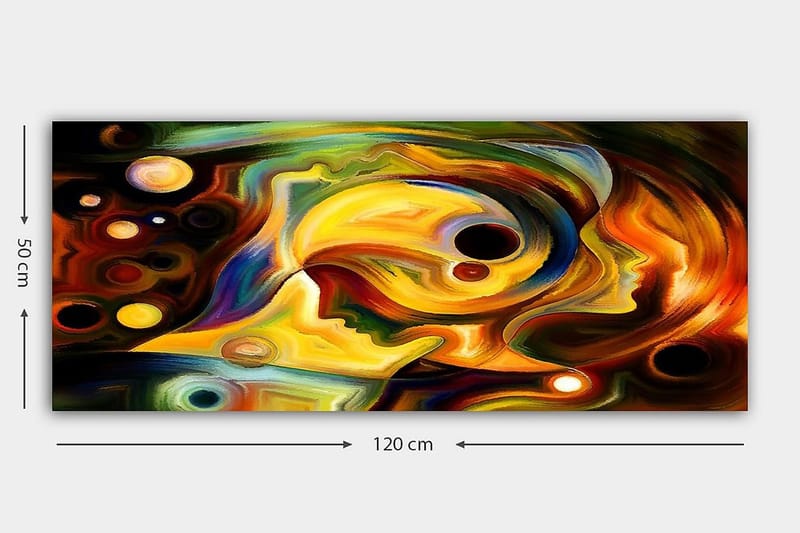 Canvasbillede YTY Abstract & Fractals Flerfarvet - 120x50 cm - Boligtilbehør - Billeder & kunst - Billeder på lærred