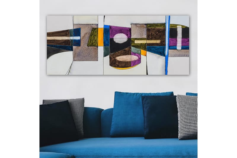 Canvasbillede YTY Abstract & Fractals Flerfarvet - 120x50 cm - Boligtilbehør - Billeder & kunst - Billeder på lærred