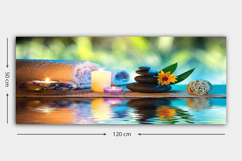 Canvasbillede YTY Abstract & Fractals Flerfarvet - 120x50 cm - Boligtilbehør - Billeder & kunst - Billeder på lærred