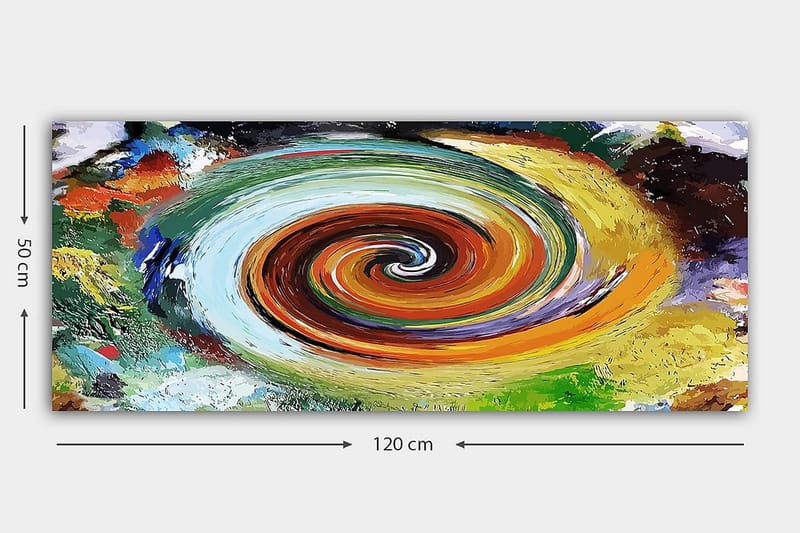Canvasbillede YTY Abstract & Fractals Flerfarvet - 120x50 cm - Boligtilbehør - Billeder & kunst - Billeder på lærred