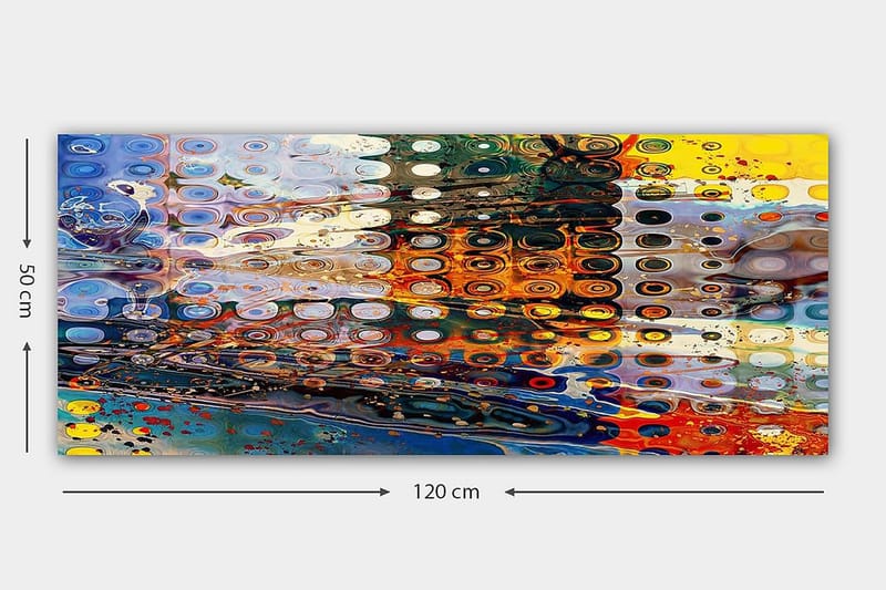 Canvasbillede YTY Abstract & Fractals Flerfarvet - 120x50 cm - Boligtilbehør - Billeder & kunst - Billeder på lærred