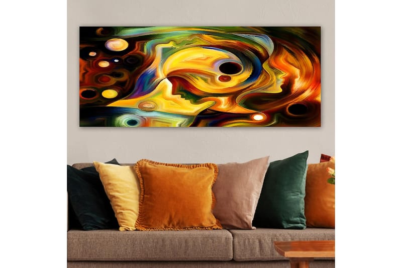 Canvasbillede YTY Abstract & Fractals Flerfarvet - 120x50 cm - Boligtilbehør - Billeder & kunst - Billeder på lærred